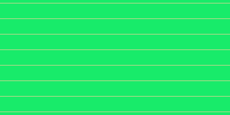#18eb6a, #dbd393 horizontal lines, two pixels wide, fifty-two pixels apart