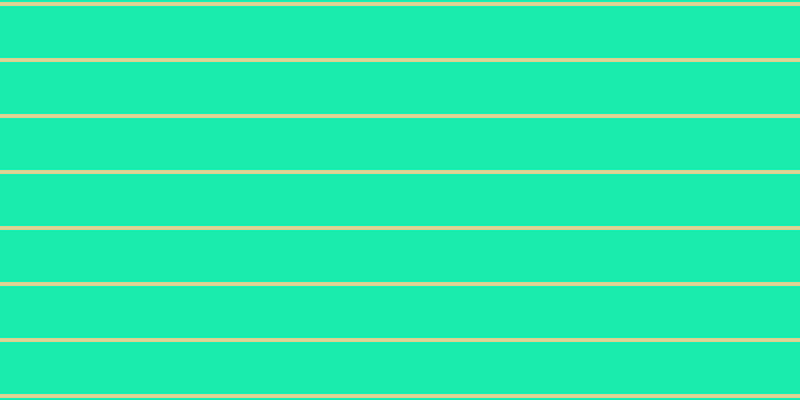 #18ebac, #dbd393 horizontal lines, four pixels wide, fifty-two pixels apart