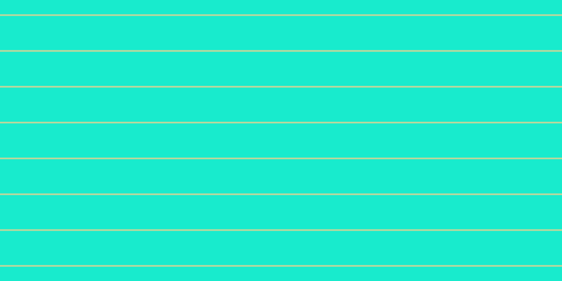 #18ebcd, #dbd393 horizontal lines, two pixels wide, forty-nine pixels apart