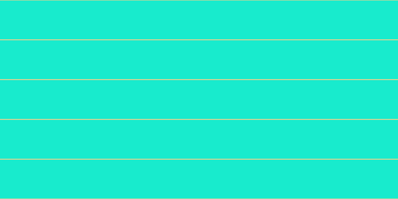 #18ebcd, #dbd393 horizontal lines, two pixels wide, seventy-eight pixels apart