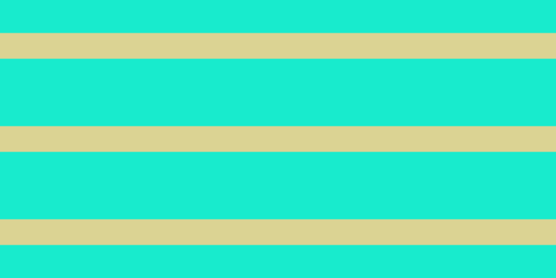 #18ebcd, #dbd393 horizontal lines, thirty-seven pixels wide, ninety-seven pixels apart