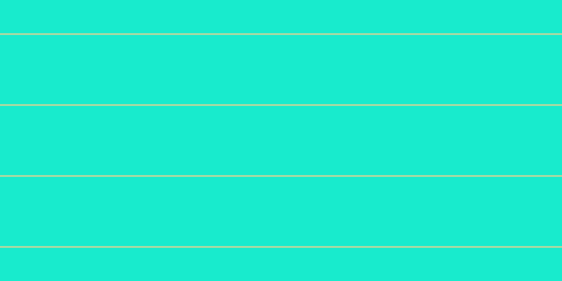 #18ebcd, #dbd393 horizontal lines, two pixels wide, ninety-nine pixels apart