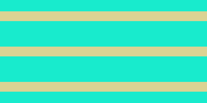 #18ebcd, #dbd393 horizontal lines, thirty-eight pixels wide, ninety-nine pixels apart