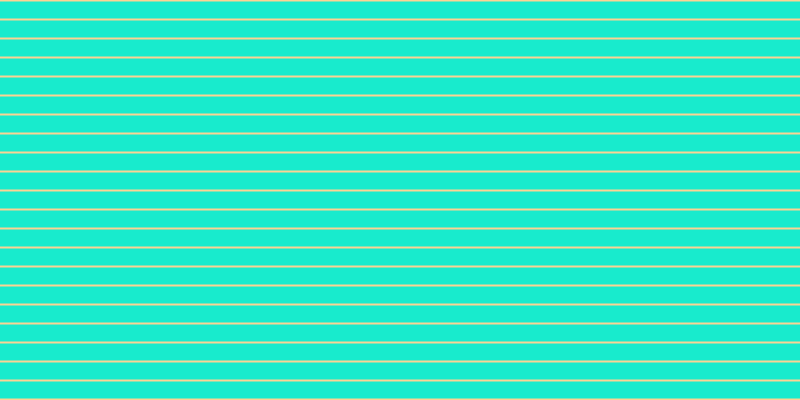 #18ebcd, #fcd393 horizontal lines, two pixels wide, seventeen pixels apart