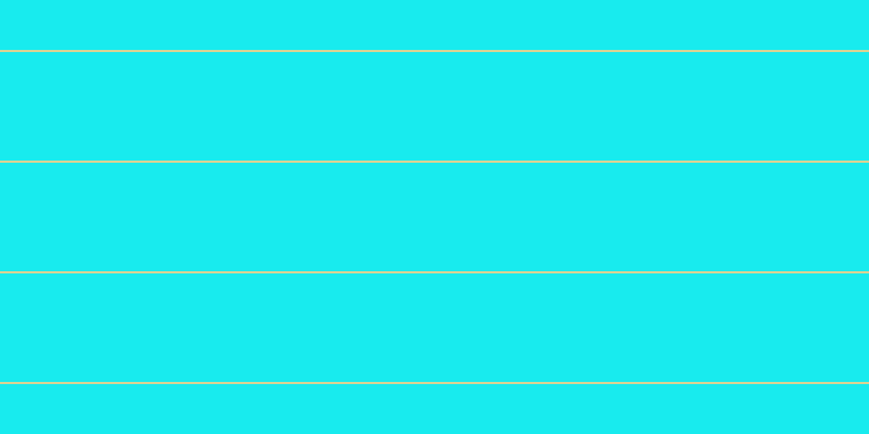 #18ebee, #dbd393 horizontal lines, two pixels wide, one hundred pixels apart