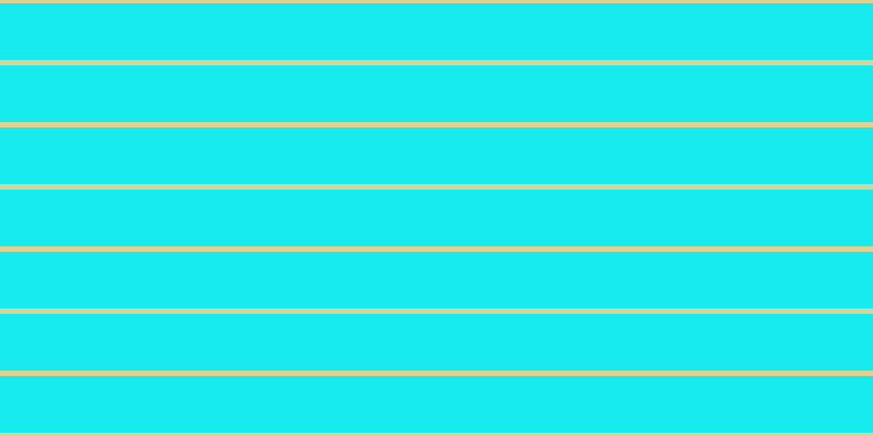#18ebee, #dbd393 horizontal lines, five pixels wide, fifty-two pixels apart