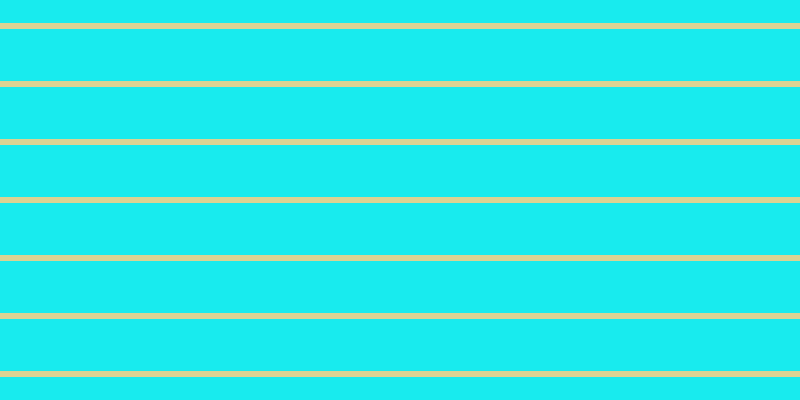 #18ebee, #dbd393 horizontal lines, six pixels wide, fifty-two pixels apart
