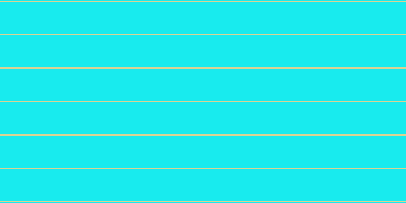 #18ebee, #dbd393 horizontal lines, two pixels wide, sixty-four pixels apart