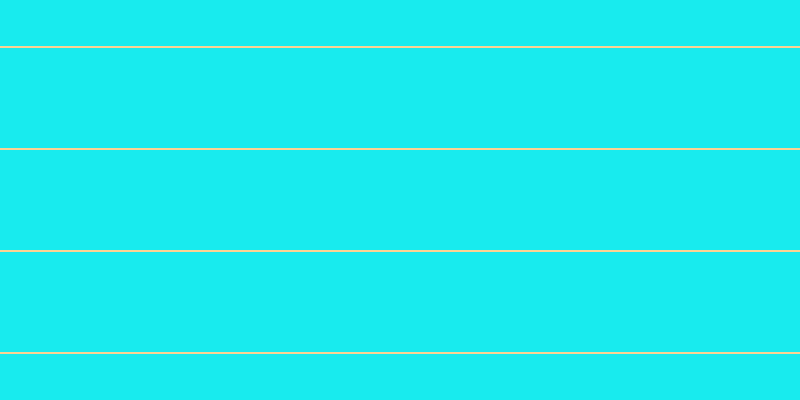 #18ebee, #fcd393 horizontal lines, two pixels wide, one hundred pixels apart