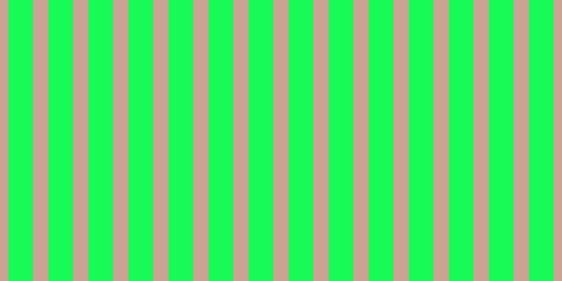 #18fa55, #caa393 vertical lines, twenty-two pixels wide, thirty-five pixels apart