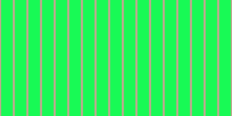 #18fa55, #caa393 vertical lines, seven pixels wide, forty pixels apart