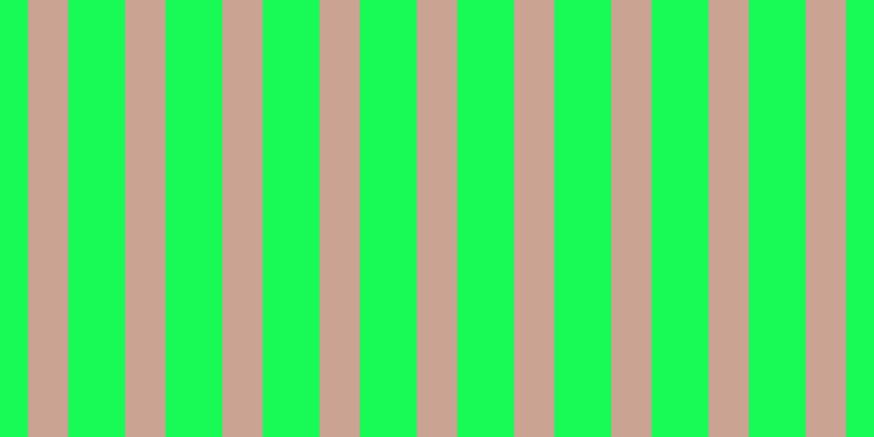 #18fa55, #caa393 vertical lines, thirty-seven pixels wide, fifty-two pixels apart