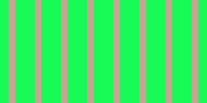 #18fa55, #caa393 vertical lines, twenty-six pixels wide, seventy-five pixels apart