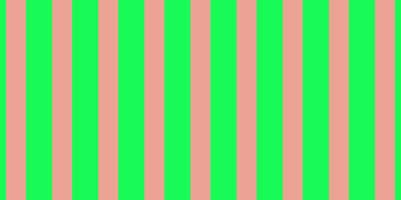 #18fa55, #eba393 vertical lines, forty pixels wide, fifty-two pixels apart