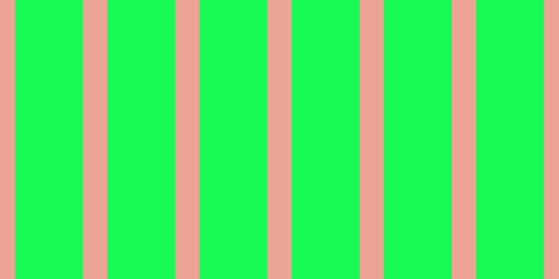 #18fa55, #eba393 vertical lines, thirty-five pixels wide, ninety-seven pixels apart