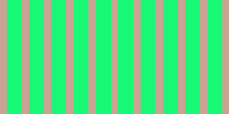 #18fa76, #caa393 vertical lines, twenty-six pixels wide, fifty-two pixels apart