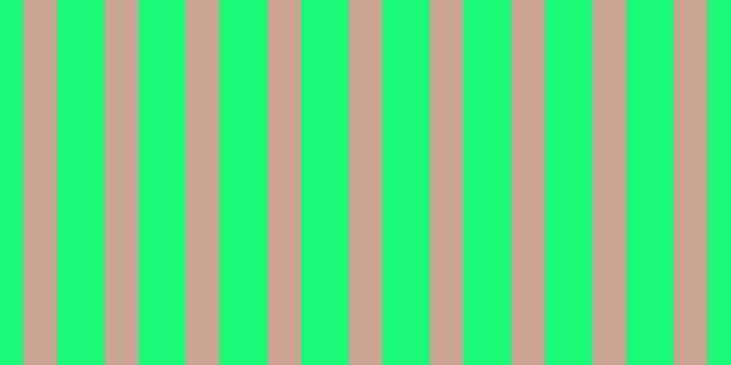#18fa76, #caa393 vertical lines, thirty-seven pixels wide, fifty-two pixels apart