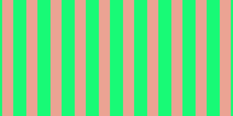 #18fa76, #eba393 vertical lines, thirty-eight pixels wide, forty-five pixels apart