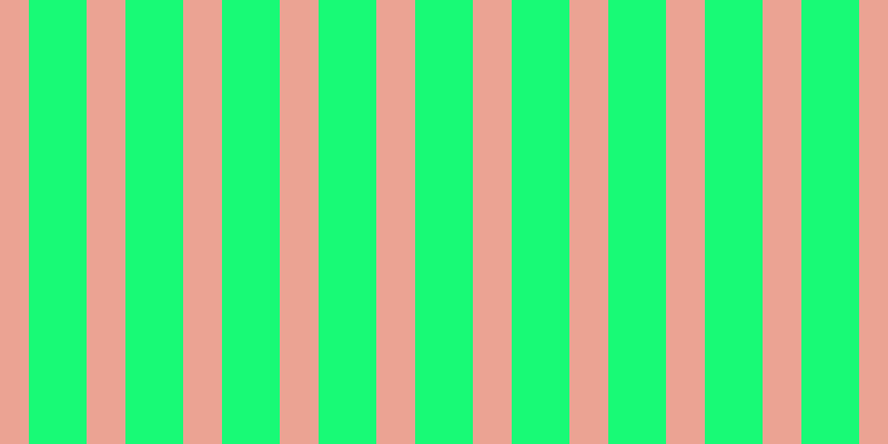 #18fa76, #eba393 vertical lines, thirty-five pixels wide, fifty-two pixels apart