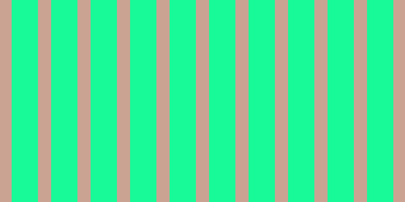 #18fa97, #caa393 vertical lines, twenty-six pixels wide, fifty-two pixels apart