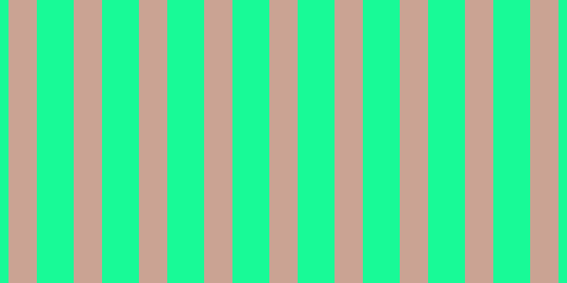 #18fa97, #caa393 vertical lines, forty pixels wide, fifty-two pixels apart