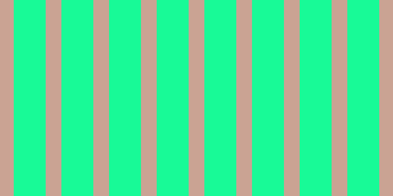 #18fa97, #caa393 vertical lines, thirty-two pixels wide, sixty-five pixels apart