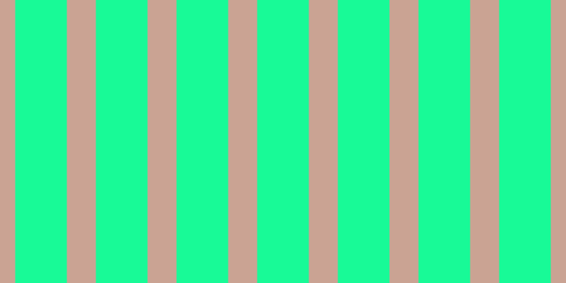 #18fa97, #caa393 vertical lines, forty-one pixels wide, seventy-three pixels apart