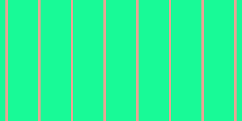 #18fa97, #eba393 vertical lines, eight pixels wide, one hundred pixels apart