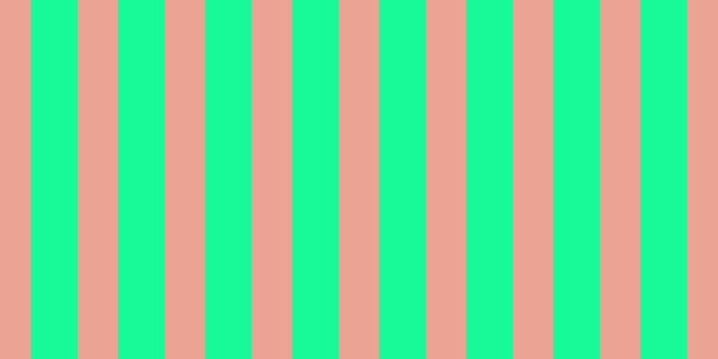 #18fa97, #eba393 vertical lines, forty-five pixels wide, fifty-two pixels apart