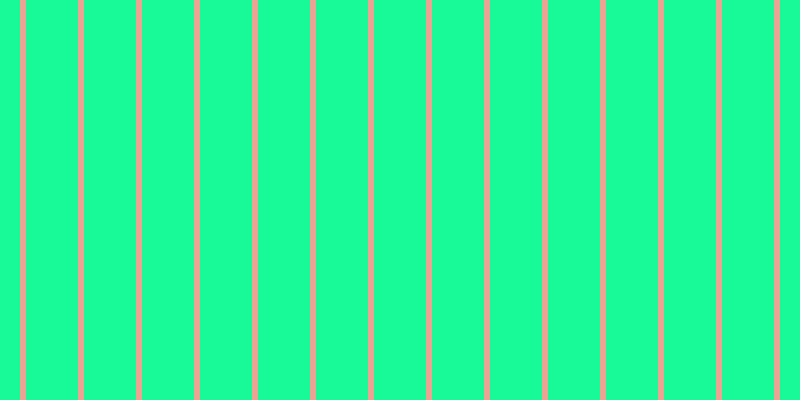 #18fa97, #eba393 vertical lines, six pixels wide, fifty-two pixels apart