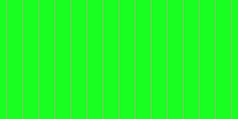 #18ff21, #caa393 vertical lines, two pixels wide, fifty-two pixels apart