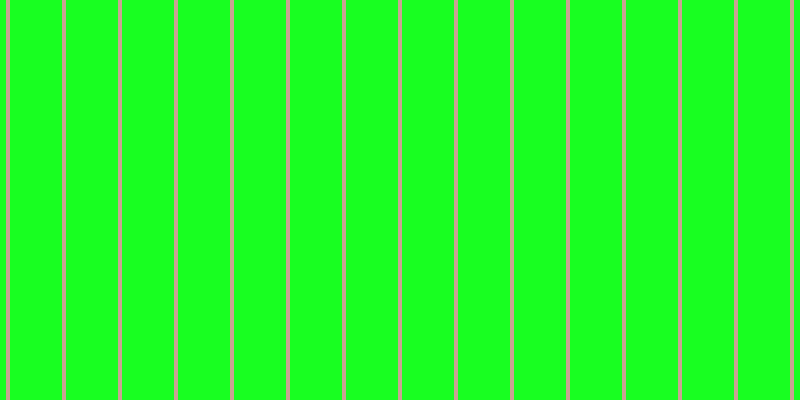 #18ff21, #caa393 vertical lines, four pixels wide, fifty-two pixels apart