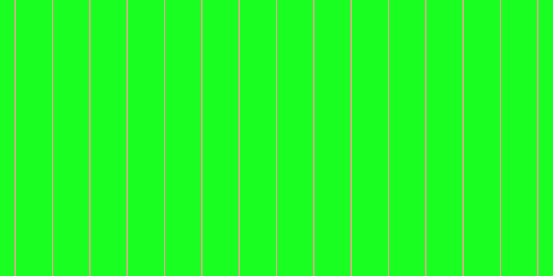 #18ff21, #eba393 vertical lines, two pixels wide, fifty-two pixels apart
