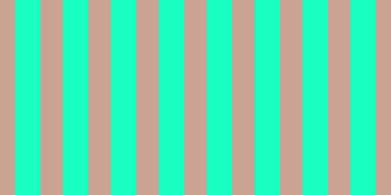 #18ffbf, #caa393 vertical lines, forty-six pixels wide, fifty-two pixels apart