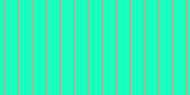 #18ffbf, #caa393 vertical lines, seven pixels wide, fifty-two pixels apart