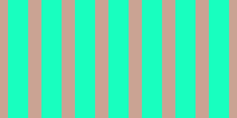 #18ffbf, #caa393 vertical lines, forty-five pixels wide, sixty-eight pixels apart