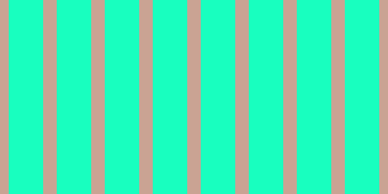#18ffbf, #caa393 vertical lines, twenty-eight pixels wide, seventy-one pixels apart