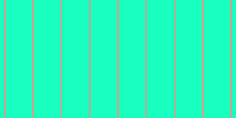 #18ffbf, #caa393 vertical lines, six pixels wide, ninety pixels apart