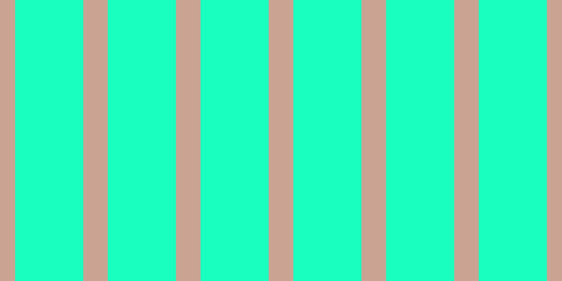 #18ffbf, #caa393 vertical lines, thirty-five pixels wide, ninety-seven pixels apart