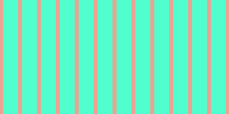#18ffbf (75%), #eba393 vertical lines, fourteen pixels wide, fifty-two pixels apart
