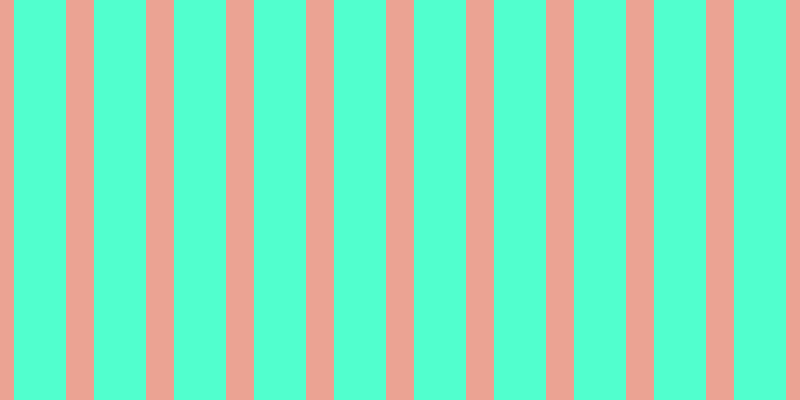 #18ffbf (75%), #eba393 vertical lines, twenty-eight pixels wide, fifty-two pixels apart