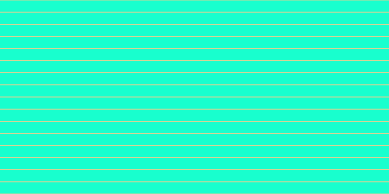 #18ffce, #dbd393 horizontal lines, two pixels wide, twenty-three pixels apart