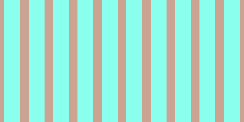 #18ffe0 (50%), #caa393 vertical lines, twenty-eight pixels wide, fifty-two pixels apart