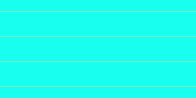 #18ffef, #dbd393 horizontal lines, two pixels wide, one hundred pixels apart