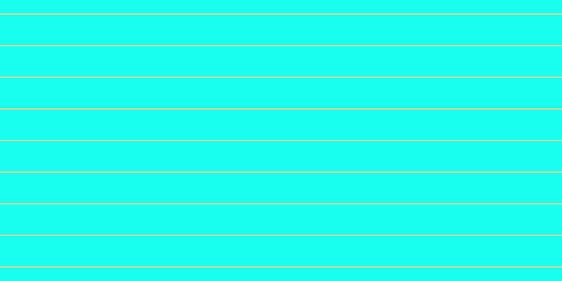 #18ffef, #dbd393 horizontal lines, two pixels wide, forty-three pixels apart