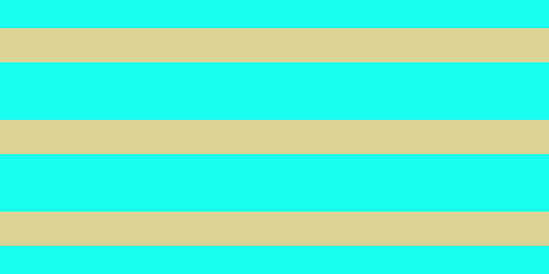 #18ffef, #dbd393 horizontal lines, fifty pixels wide, eighty-four pixels apart