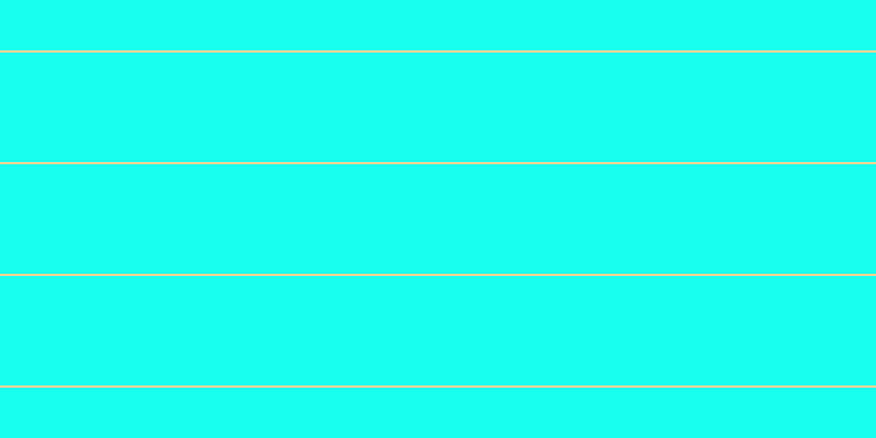 #18ffef, #fcd393 horizontal lines, two pixels wide, one hundred pixels apart