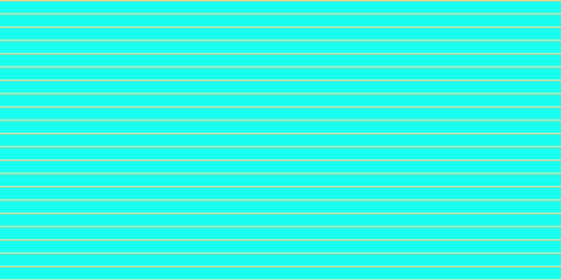#18ffef, #fcd393 horizontal lines, two pixels wide, seventeen pixels apart