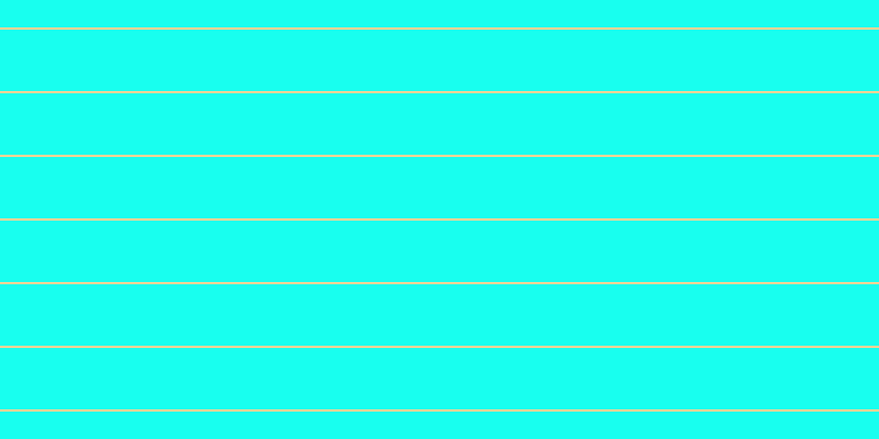 #18ffef, #fcd393 horizontal lines, two pixels wide, fifty-six pixels apart