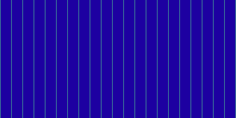 #1d00a1, #46a393 vertical lines, two pixels wide, thirty-six pixels apart